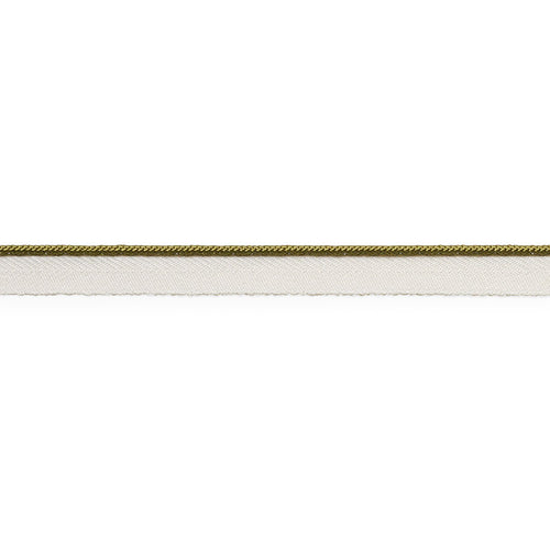 Schumacher Gustave Silk Lip Cord Narrow Trim 74525 / Olive