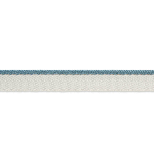 Schumacher Gustave Silk Lip Cord Narrow Trim 74532 / Cadet