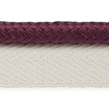 Load image into Gallery viewer, Schumacher Gustave Silk Lip Cord Medium Trim 74555 / Eggplant