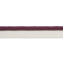 Load image into Gallery viewer, Schumacher Gustave Silk Lip Cord Medium Trim 74555 / Eggplant