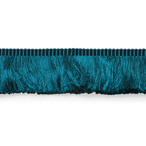 Schumacher Francois Silk Brush Fringe Trim 74587 / Peacock