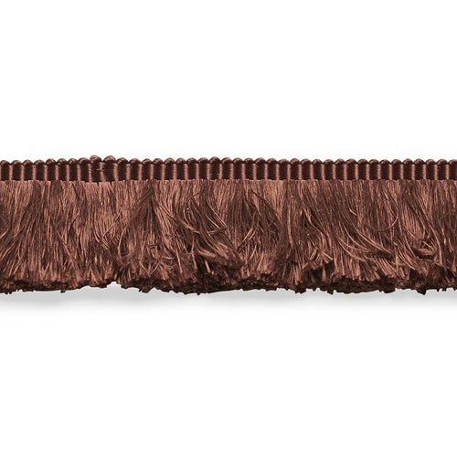 Schumacher Francois Silk Brush Fringe Trim 74590 / Brown