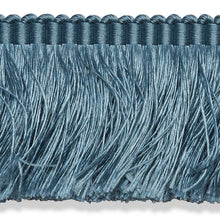 Load image into Gallery viewer, Schumacher Francois Silk Brush Fringe Trim 74592 / Cadet