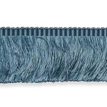 Load image into Gallery viewer, Schumacher Francois Silk Brush Fringe Trim 74592 / Cadet