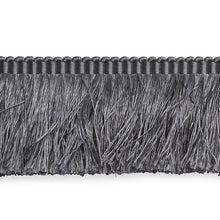 Load image into Gallery viewer, Schumacher Francois Silk Brush Fringe Trim 74593 / Grey