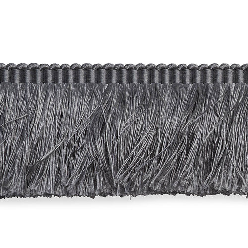 Schumacher Francois Silk Brush Fringe Trim 74593 / Grey