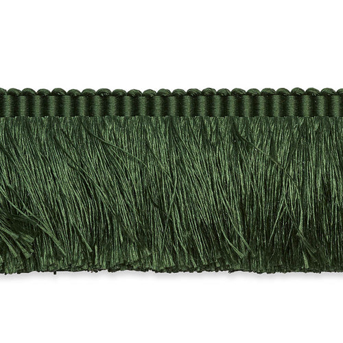 Schumacher Francois Silk Brush Fringe Trim 74594 / Emerald