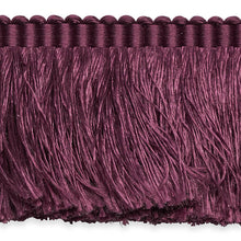 Load image into Gallery viewer, Schumacher Francois Silk Brush Fringe Trim 74595 / Eggplant