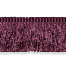 Load image into Gallery viewer, Schumacher Francois Silk Brush Fringe Trim 74595 / Eggplant