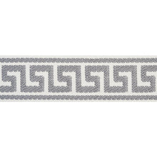 Load image into Gallery viewer, Schumacher Etienne Silk Greek Key Narrow Trim 74688 / Grey