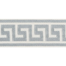 Load image into Gallery viewer, Schumacher Etienne Silk Greek Key Trim 74701 / Cloud