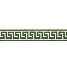Load image into Gallery viewer, Schumacher Etienne Silk Greek Key Trim 74707 / Emerald