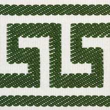 Load image into Gallery viewer, Schumacher Etienne Silk Greek Key Trim 74707 / Emerald