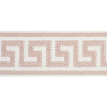Load image into Gallery viewer, Schumacher Etienne Silk Greek Key Trim 74709 / Blush