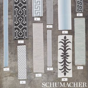 Schumacher Winston Cotton Braid Narrow Trim 74841 / Charcoal