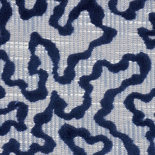 Load image into Gallery viewer, Remnant SCHUMACHER JANIS VELVET FABRIC / BLUE