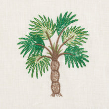 Load image into Gallery viewer, SCHUMACHER PALMETTO BEACH EMBROIDERY FABRIC 75300 / GREEN