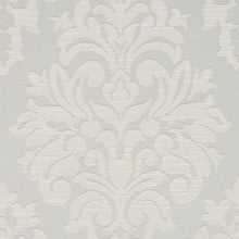 Load image into Gallery viewer, SCHUMACHER DAUPHINE DAMASK INDOOR/OUTDOOR FABRIC 75412 / MINERAL