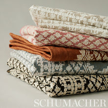 Load image into Gallery viewer, SCHUMACHER WENTWORTH EMBROIDERY FABRIC 75473 / ROSE