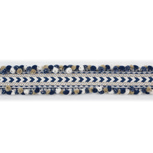 Load image into Gallery viewer, Schumacher Maracana Pom Tape Trim 75653 / Navy