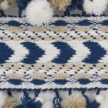 Load image into Gallery viewer, Schumacher Maracana Pom Tape Trim 75653 / Navy