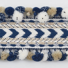 Load image into Gallery viewer, Schumacher Maracana Pom Tape Trim 75653 / Navy