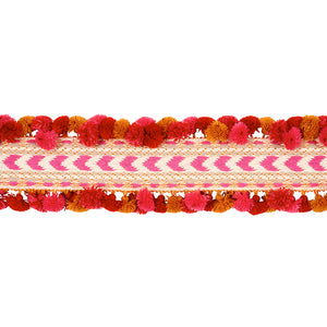 Schumacher Maracana Pom Tape Trim 75654 / Pink