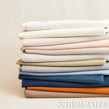 Load image into Gallery viewer, Schumacher Finn Heavyweight Linen Fabric 75679 / White