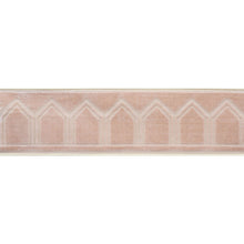 Load image into Gallery viewer, Schumacher Vizier Velvet Tape Trim 75733 / Blush