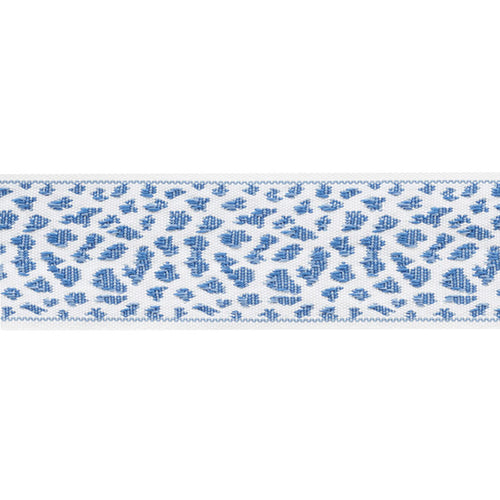 Schumacher Leopard Tape Trim 75850 / Blue