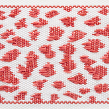 Load image into Gallery viewer, Schumacher Leopard Tape Trim 75853 / Red