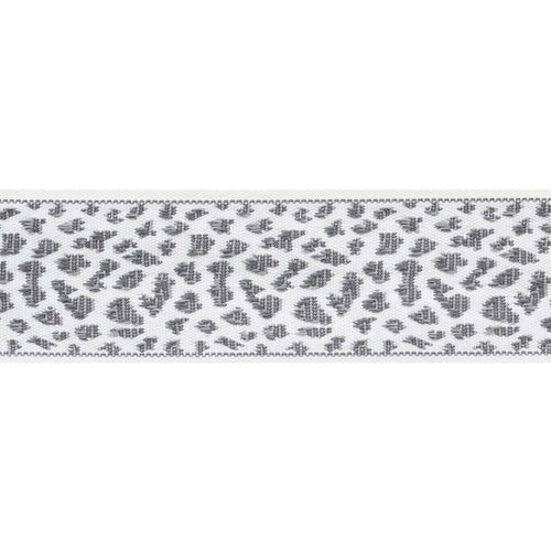 Schumacher Leopard Tape Trim 75855 / Grey