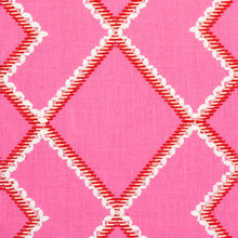 Load image into Gallery viewer, Schumacher Branson Embroidery Fabric 75890 / Pink