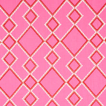Load image into Gallery viewer, Schumacher Branson Embroidery Fabric 75890 / Pink