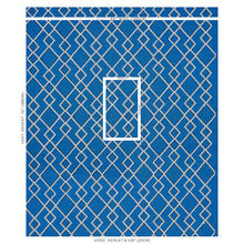 Load image into Gallery viewer, Schumacher Branson Embroidery Fabric 75891 / Blue