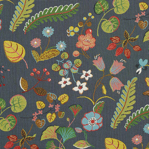 Schumacher Botanica Indoor/outdoor Fabric 75941 / Charcoal