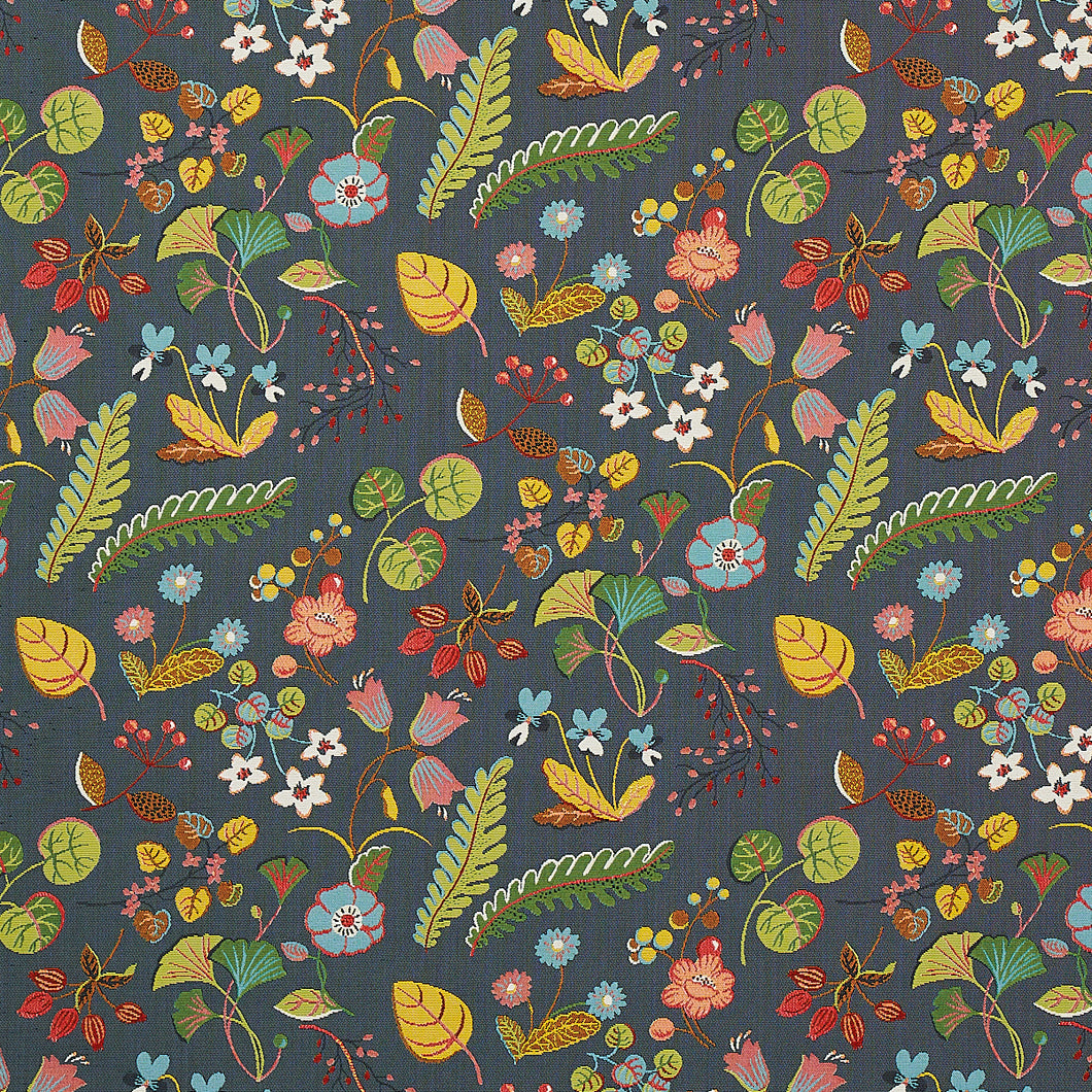 Midnight Botanica Design Printed Fabric