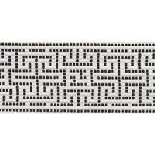 Load image into Gallery viewer, Schumacher Maze Tape Trim 75952 / Black
