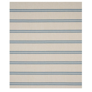 SCHUMACHER GARDEN STRIPE FABRIC 75973 / BLUE