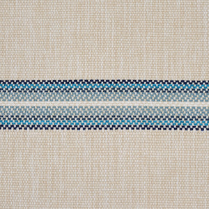 SCHUMACHER GARDEN STRIPE FABRIC 75973 / BLUE