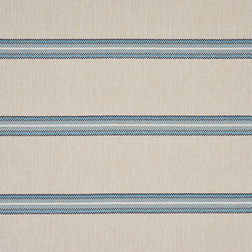 SCHUMACHER GARDEN STRIPE FABRIC 75973 / BLUE