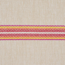 Load image into Gallery viewer, SCHUMACHER GARDEN STRIPE FABRIC 75974 / RED
