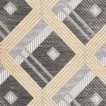 Load image into Gallery viewer, SCHUMACHER LEGRAD ARGYLE FABRIC 76011 / CHARCOAL