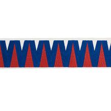 Load image into Gallery viewer, Schumacher Prado Tape Trim 76063 / Blue &amp; Red