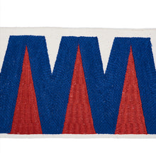 Load image into Gallery viewer, Schumacher Prado Tape Trim 76063 / Blue &amp; Red