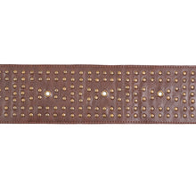 Load image into Gallery viewer, Schumacher Studded Leather Trim 76091 / Brown