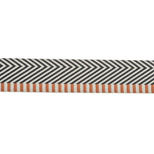 Load image into Gallery viewer, Schumacher Chevron Twill Tape Trim 76110 / Black