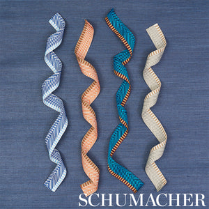 Schumacher Chevron Twill Tape Trim 76113 / Blue