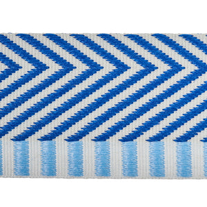 Schumacher Chevron Twill Tape Trim 76113 / Blue