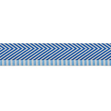 Load image into Gallery viewer, Schumacher Chevron Twill Tape Trim 76113 / Blue